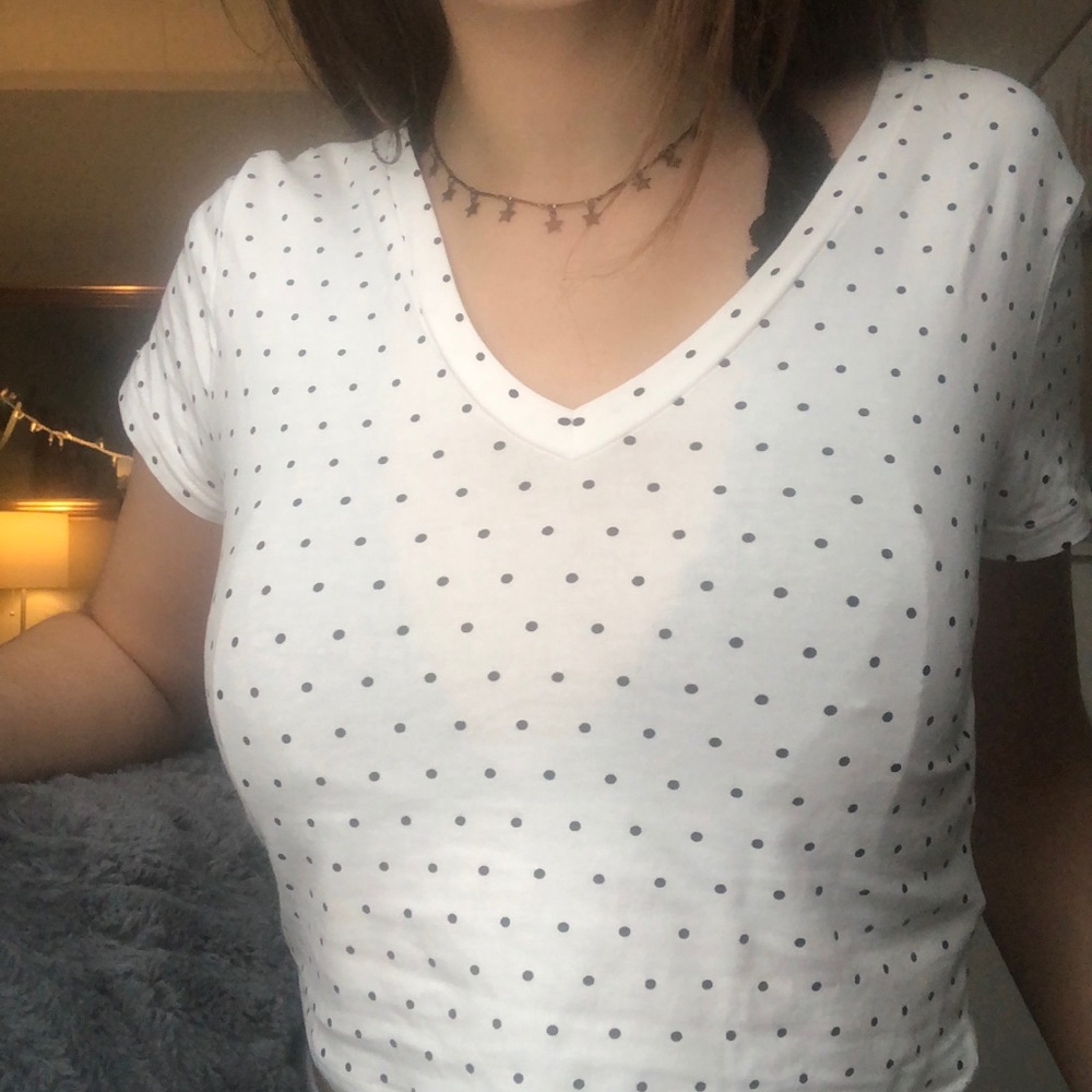 POLKA DOT CROP TOP SIZE SMALL